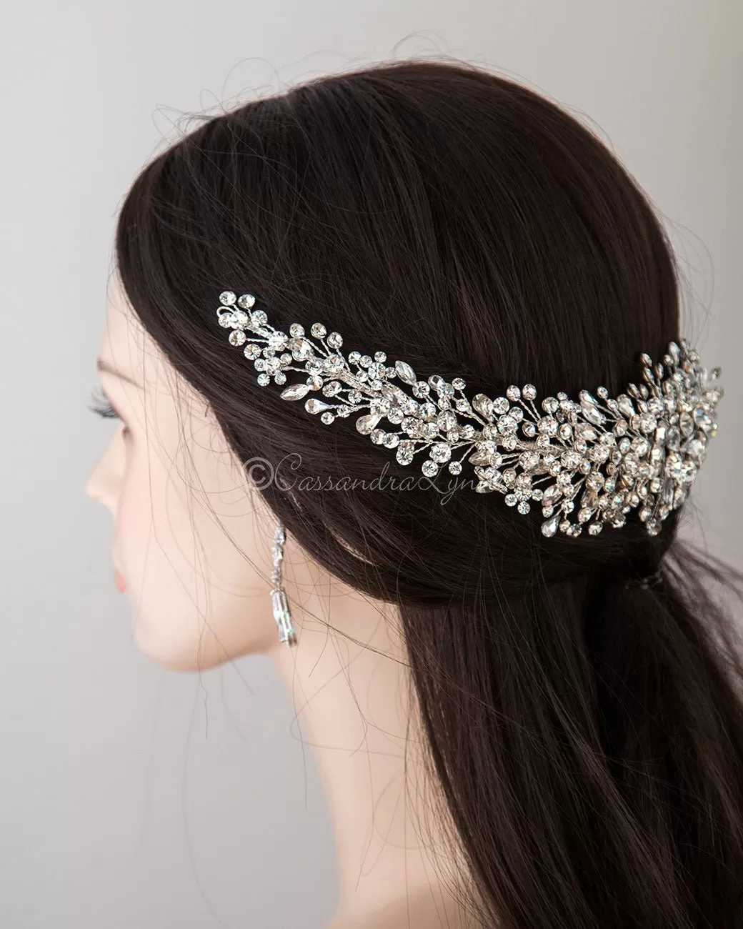 Multi-shape Jewels Wedding Headpiece