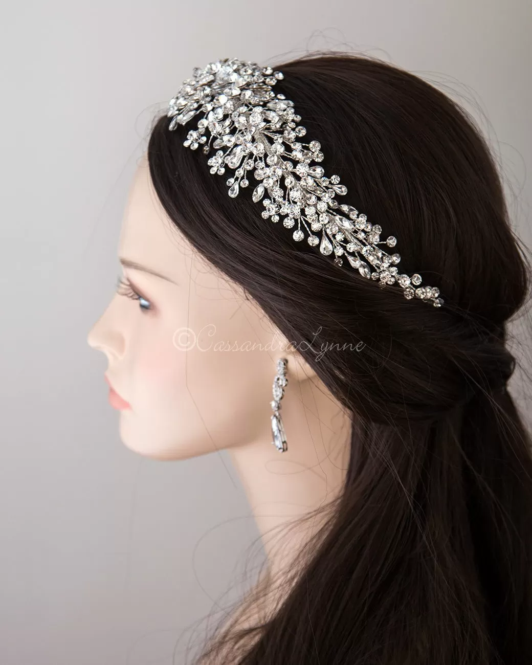 Multi-shape Jewels Wedding Headpiece