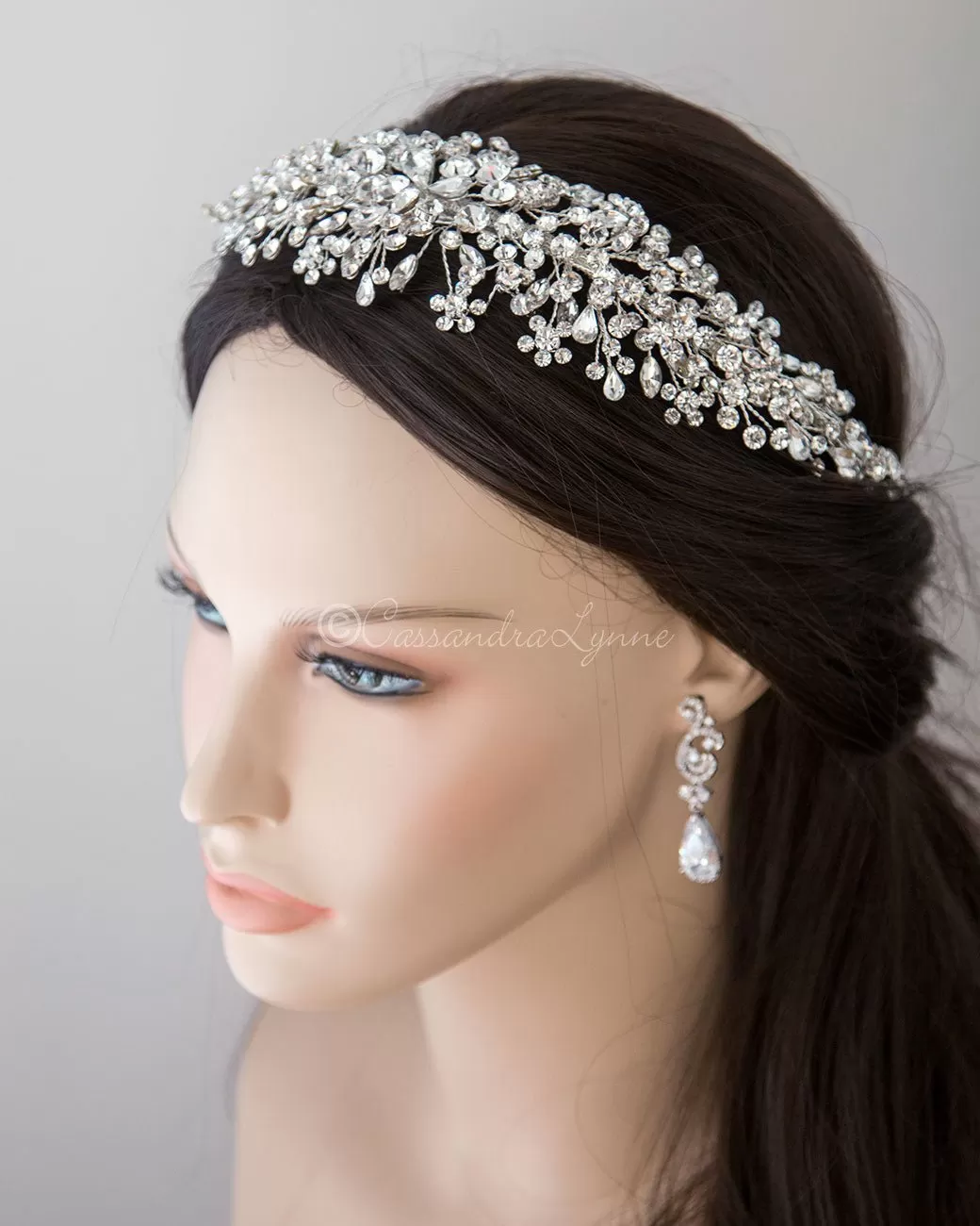 Multi-shape Jewels Wedding Headpiece