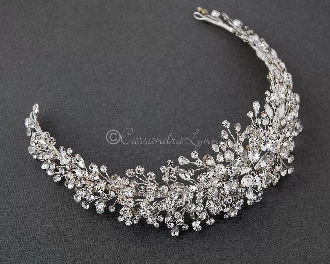 Multi-shape Jewels Wedding Headpiece