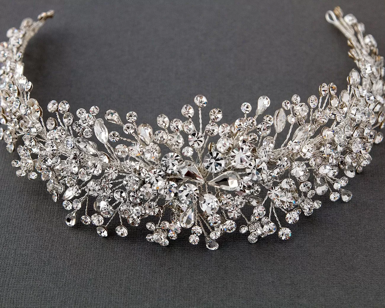 Multi-shape Jewels Wedding Headpiece