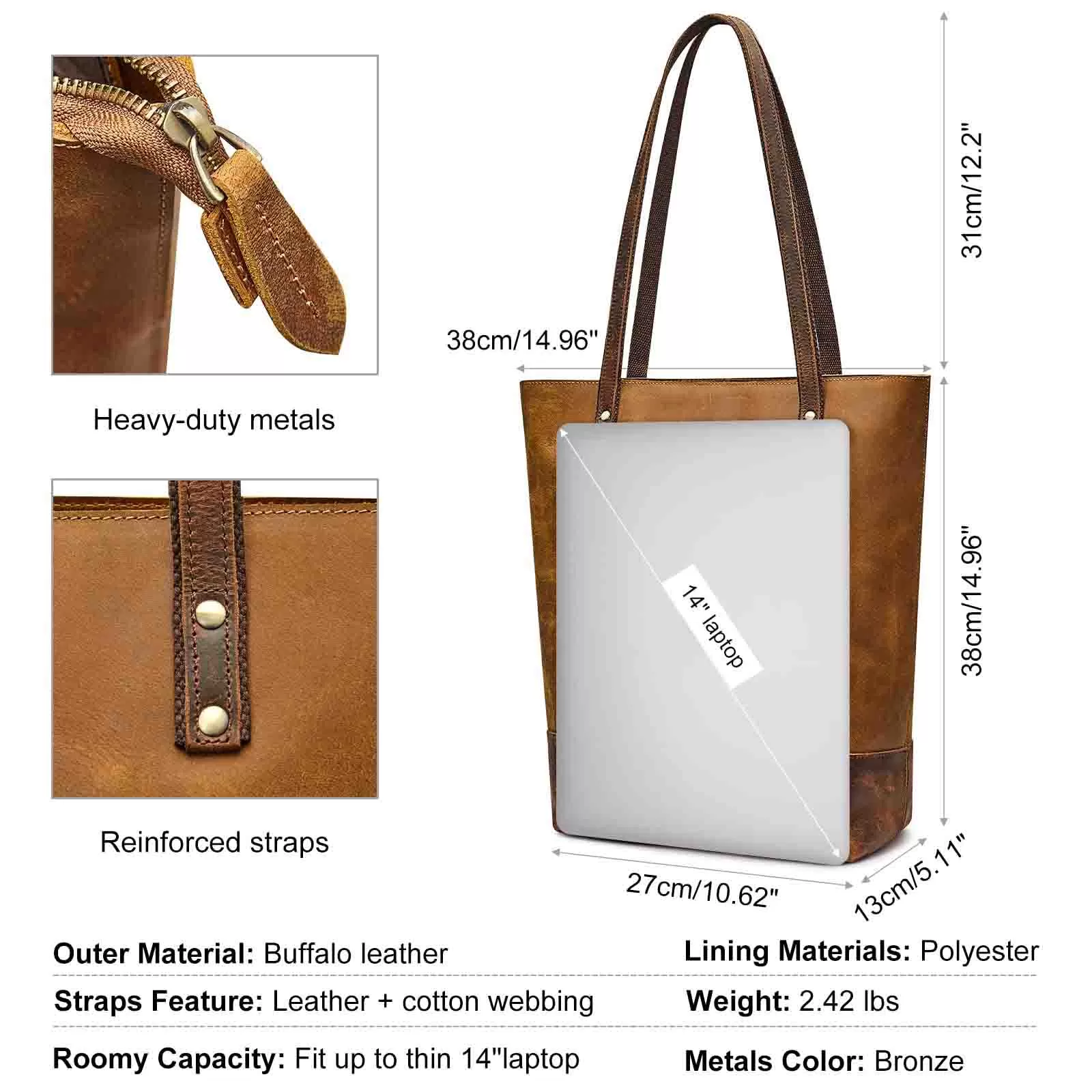 Multicolor Leather Tote Bag