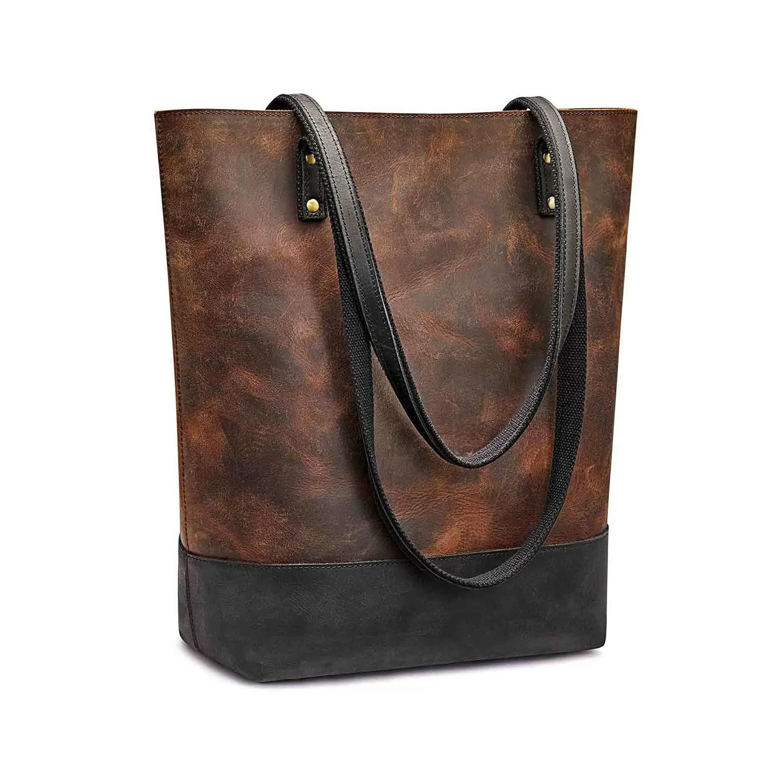 Multicolor Leather Tote Bag