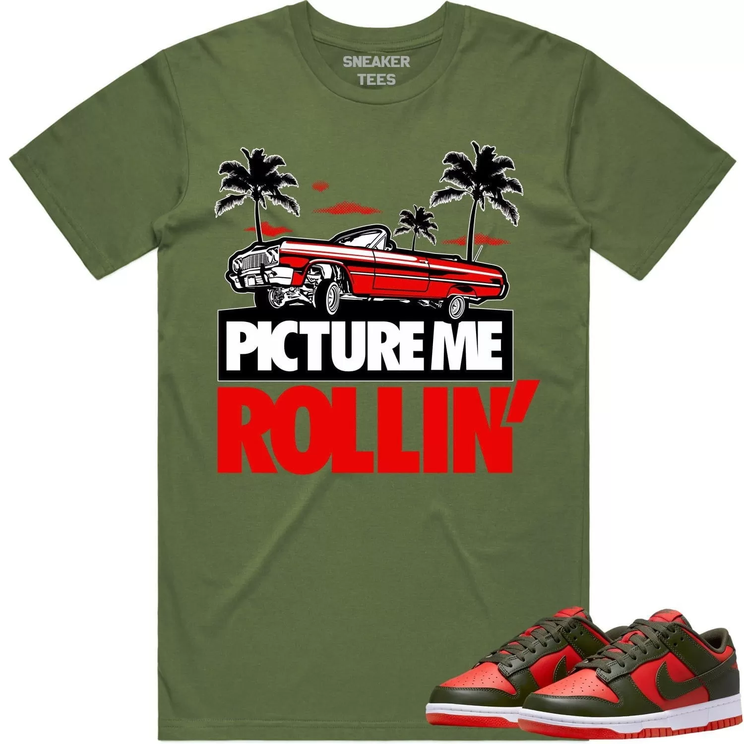 Mystic Red Dunks Shirt to Match - RED PMR