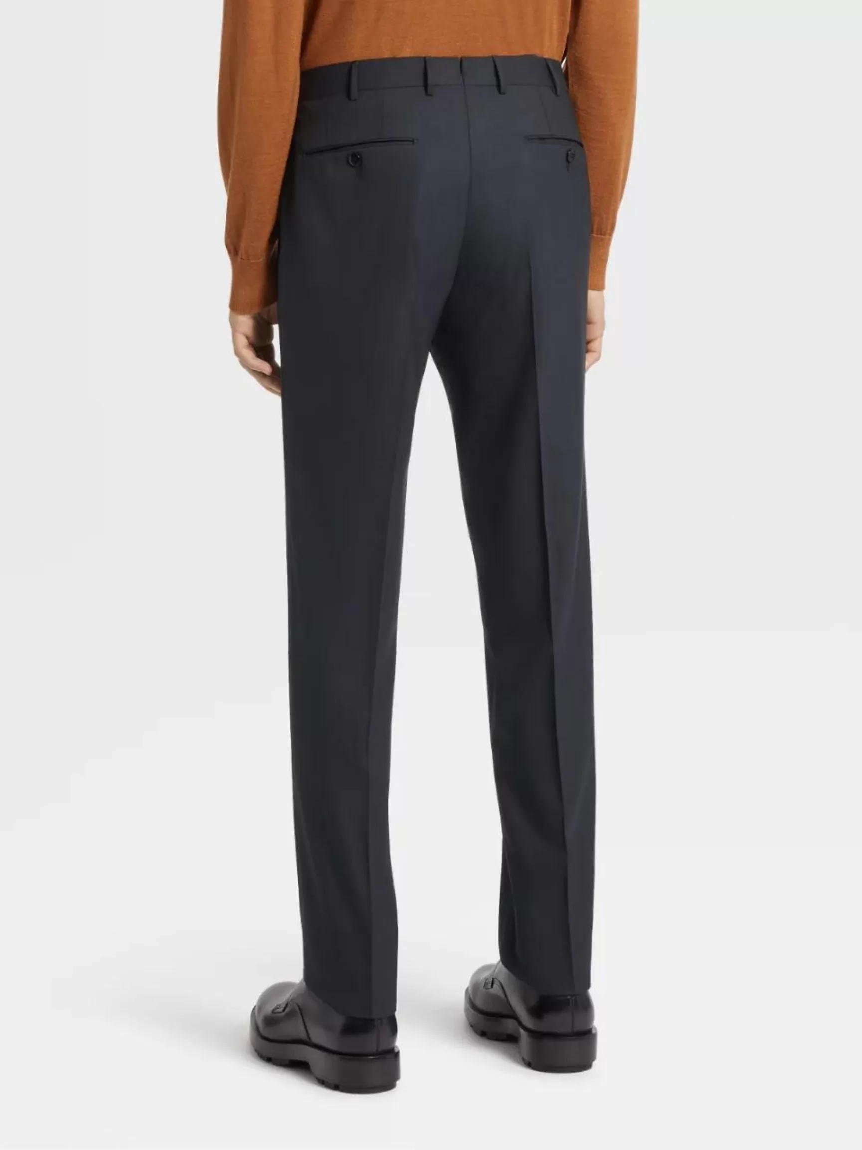 Navy Blue High Performance Wool Pants