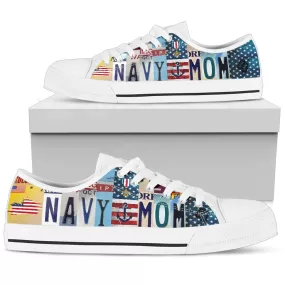 Navy Mom Low Top