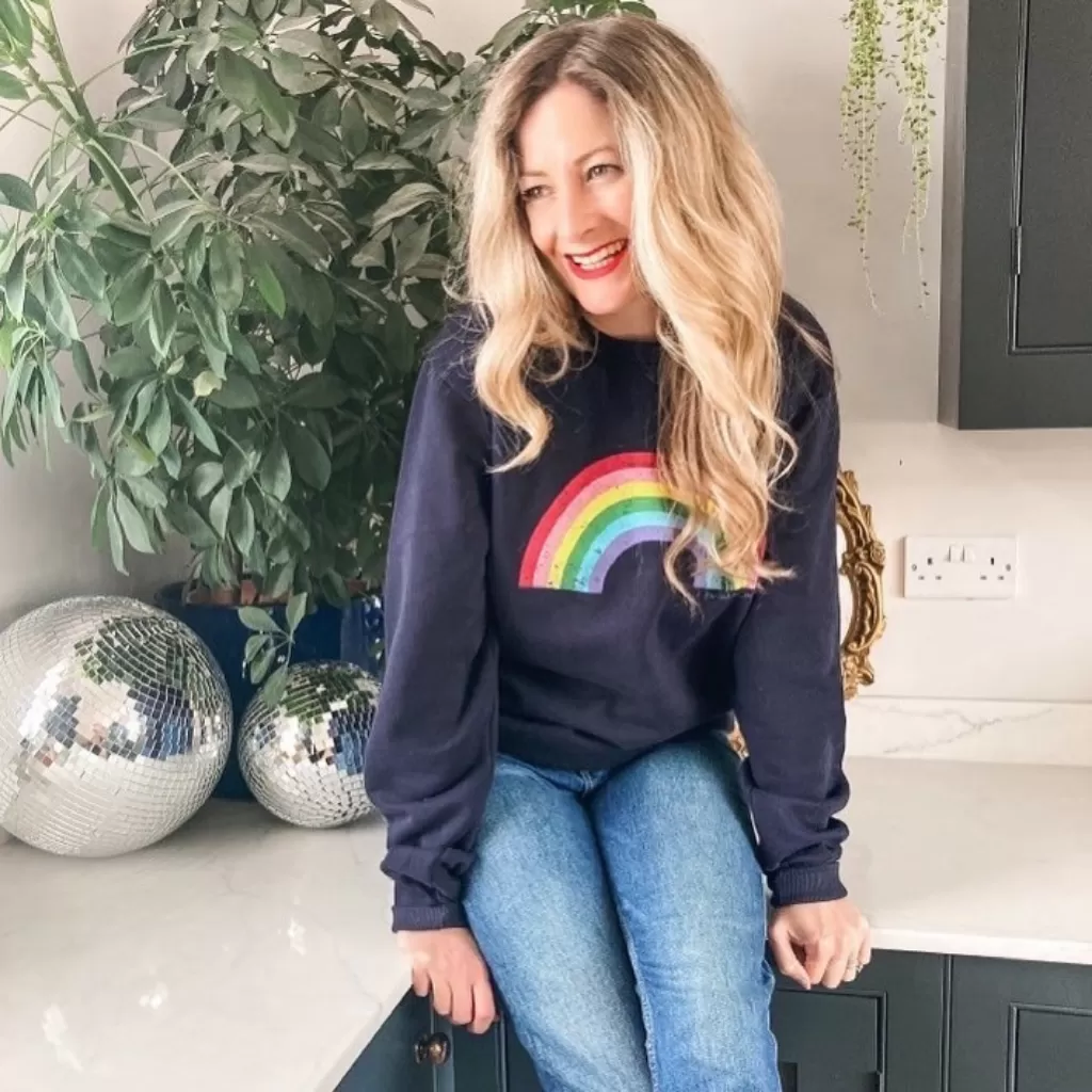 Navy Rainbow Sweatshirt