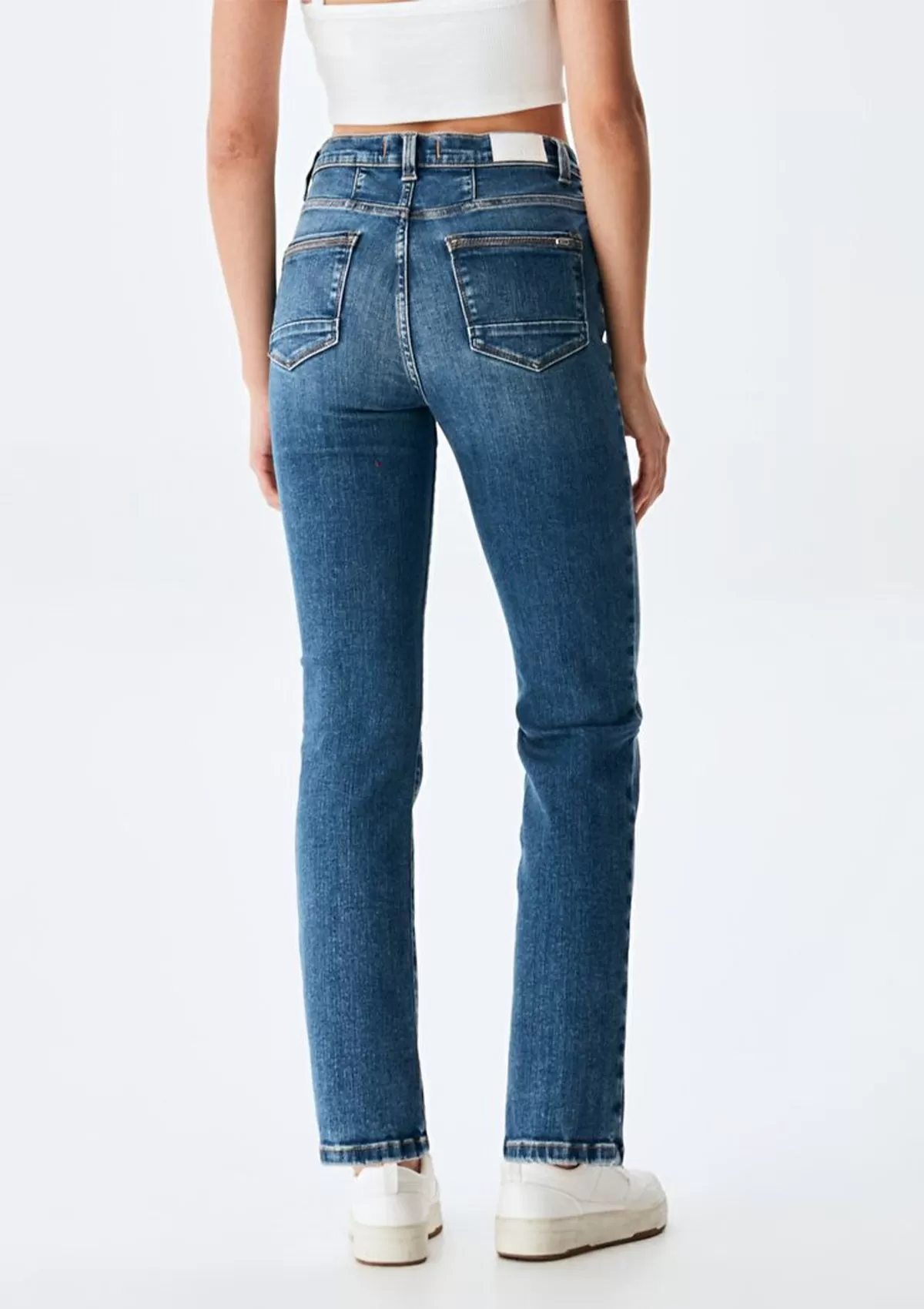 Nena B Carline High Rise Straight Jeans