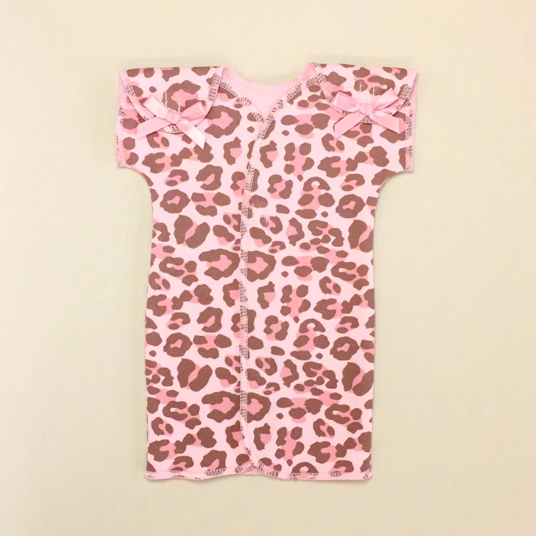 NICU Friendly Gown Leopard