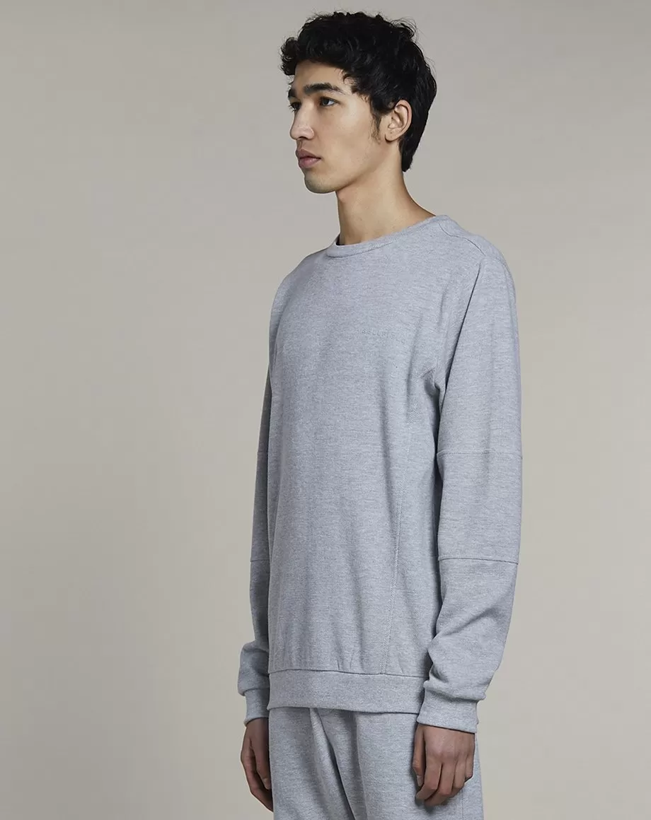 NOBA CREW NECK MENS SWEATSHIRT | GREY MARL