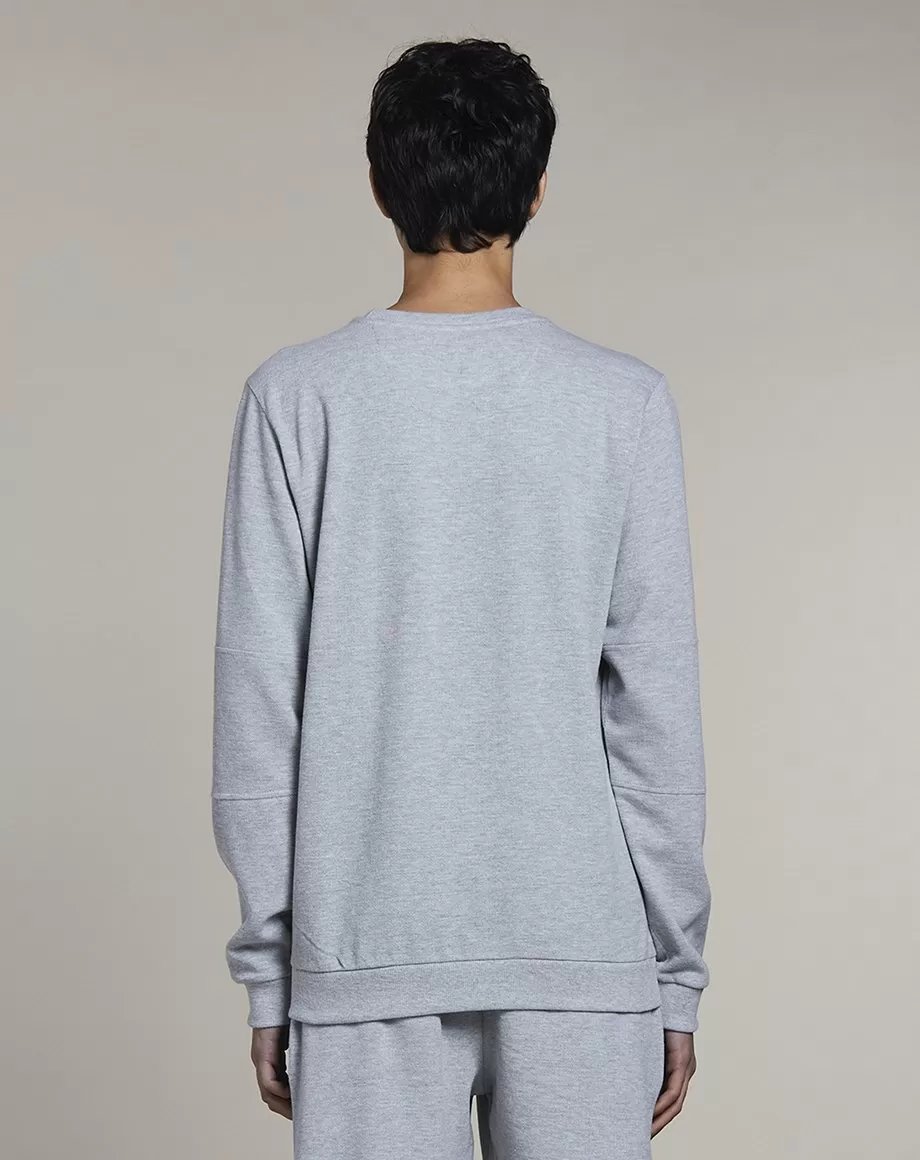 NOBA CREW NECK MENS SWEATSHIRT | GREY MARL