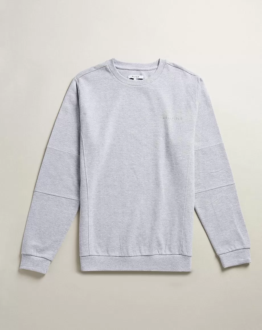 NOBA CREW NECK MENS SWEATSHIRT | GREY MARL