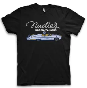 Nudie Car Unisex Black T-Shirt