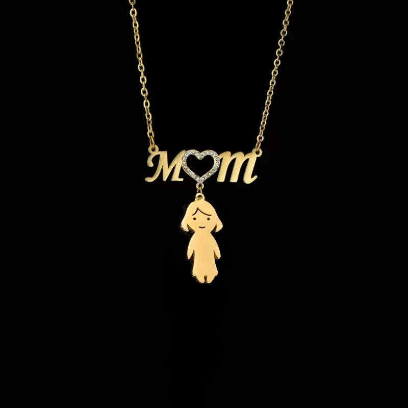 Personalized Engrave Zircon Necklace