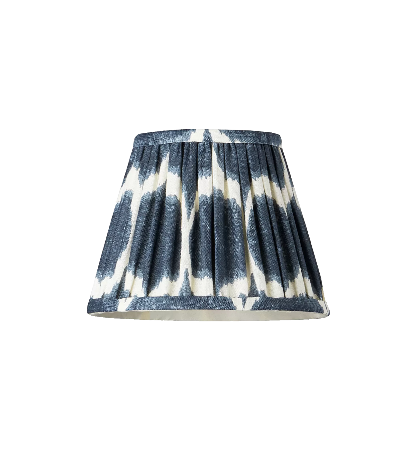 Pooky Blue Ikat Linen Lampshade