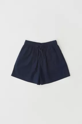 Poplin Pyjama Shorts True Navy