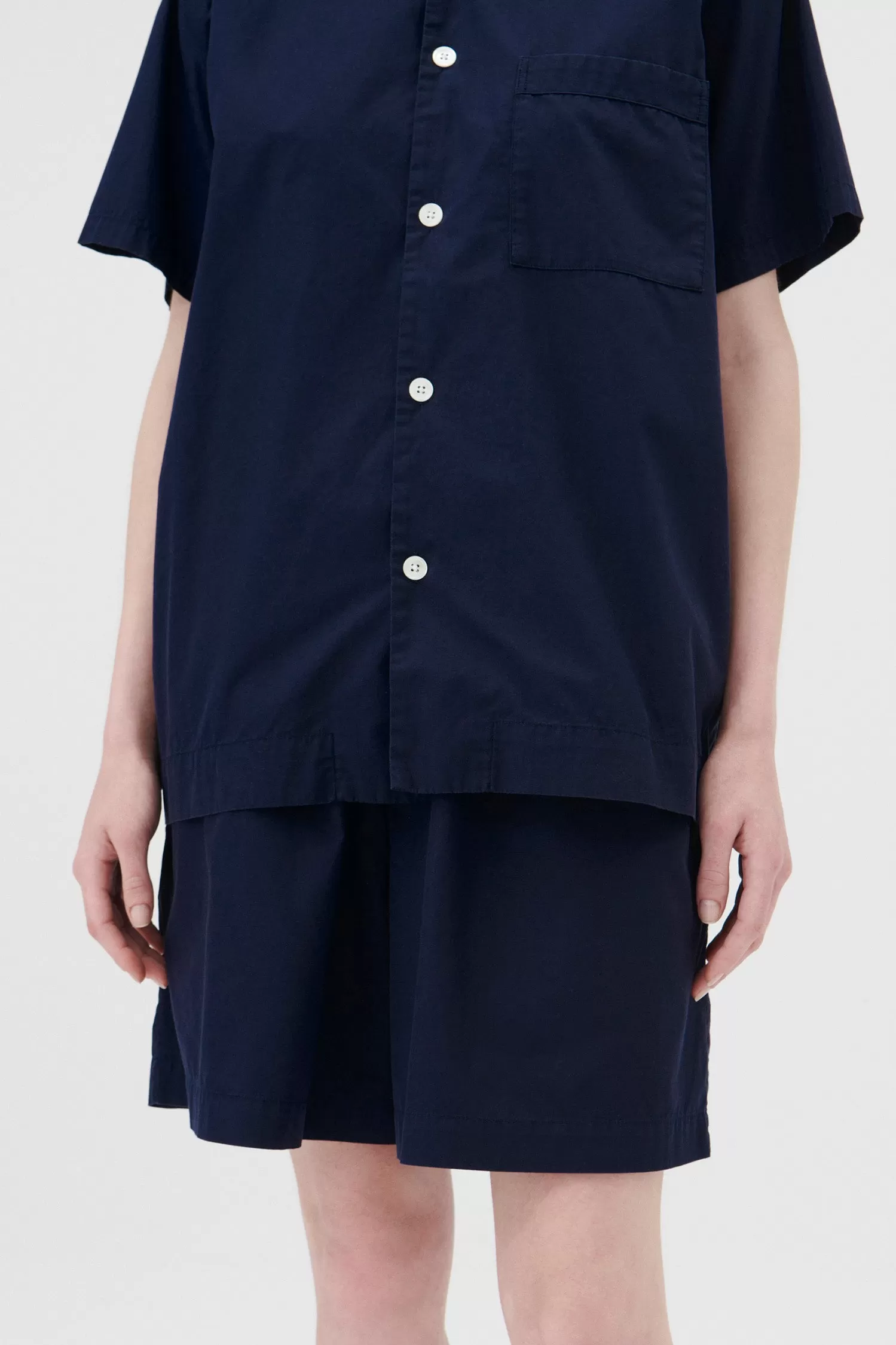 Poplin Pyjama Shorts True Navy