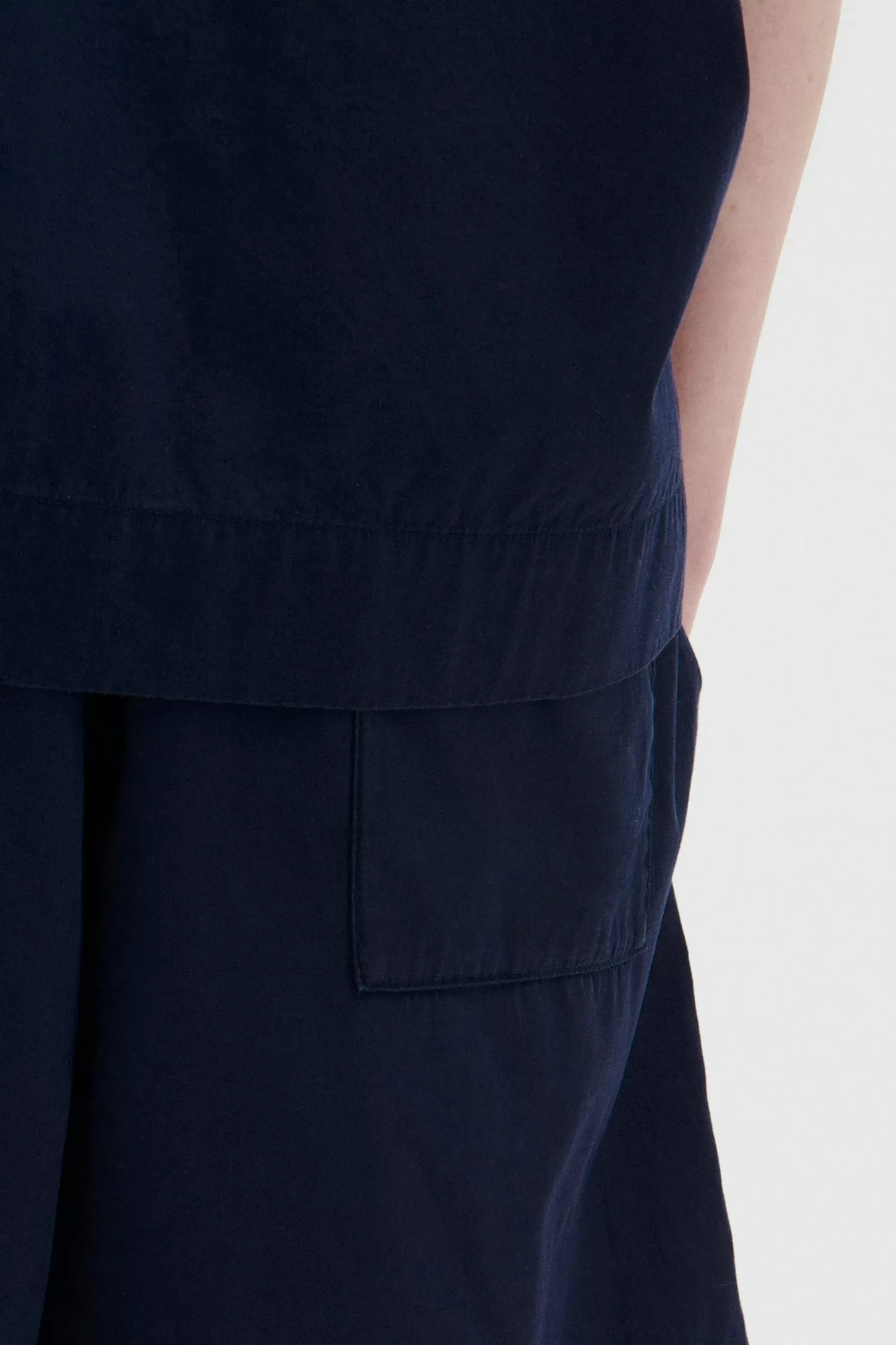 Poplin Pyjama Shorts True Navy