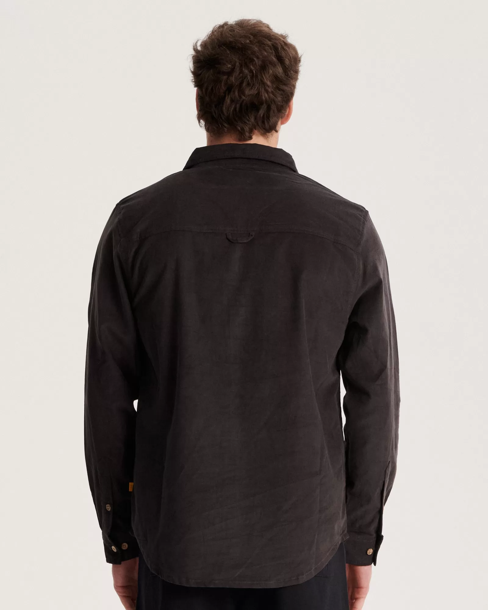 Quantum LS Corduroy Shirt - Washed Black