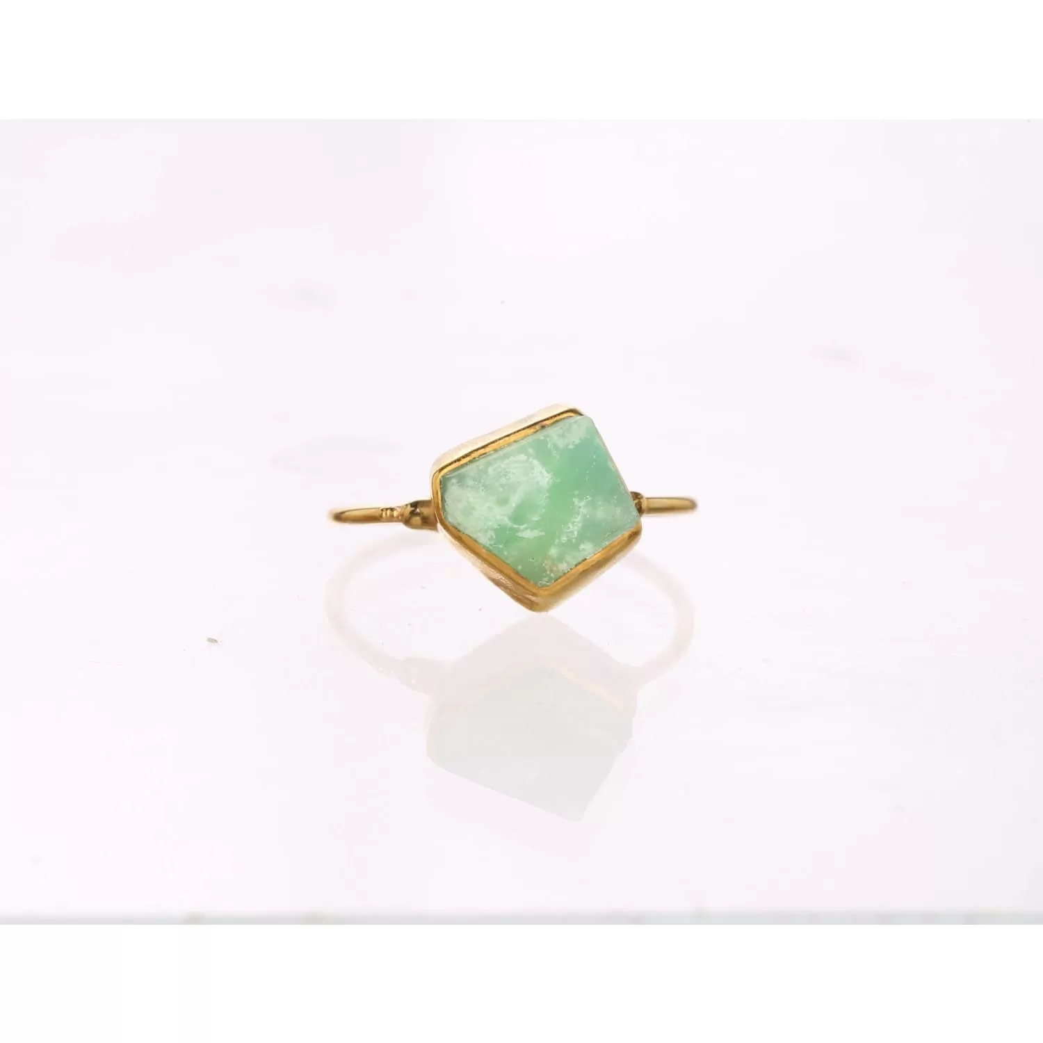 Raw Australian Jade Ring