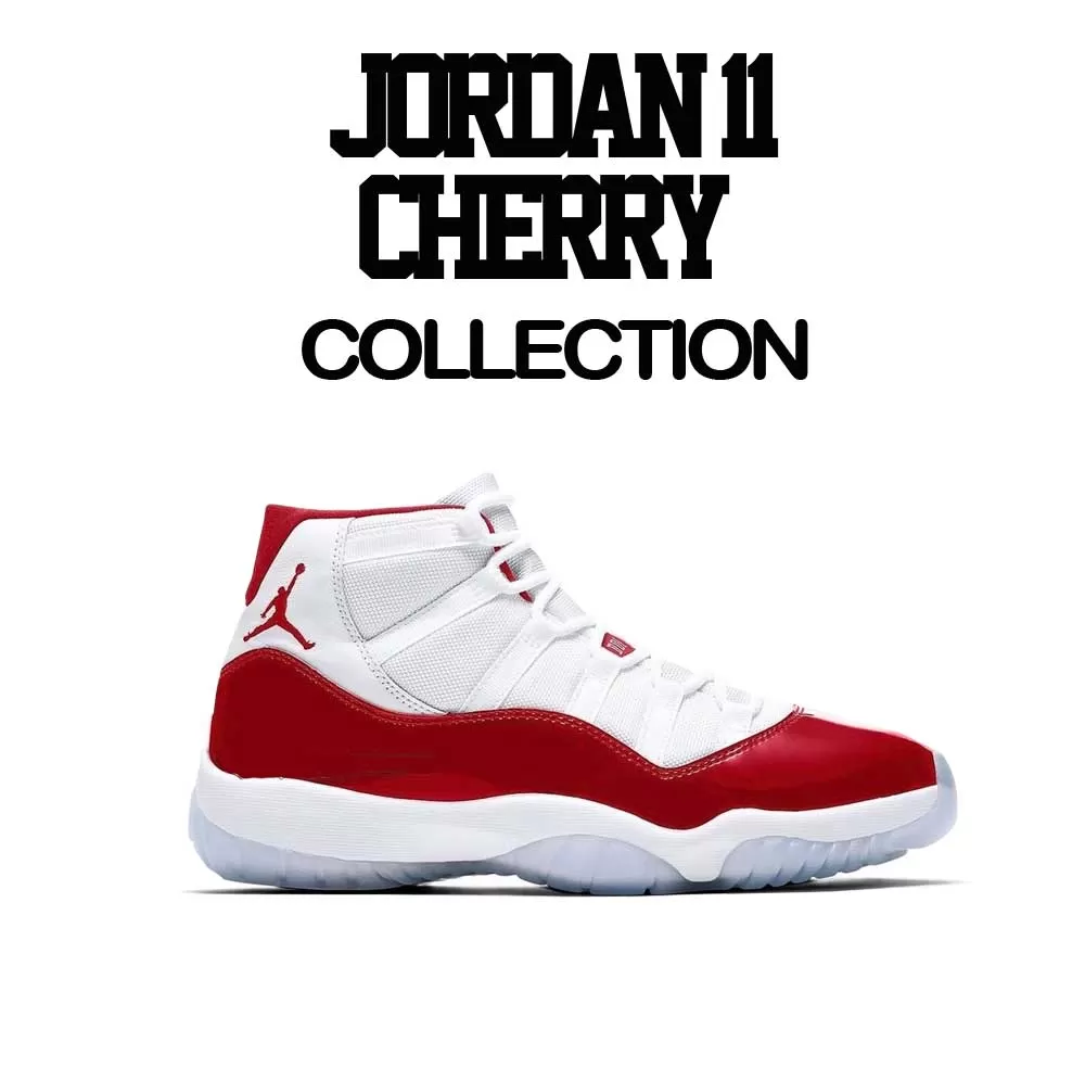 Retro 11 Varsity Red Shirt - Trust Me - White