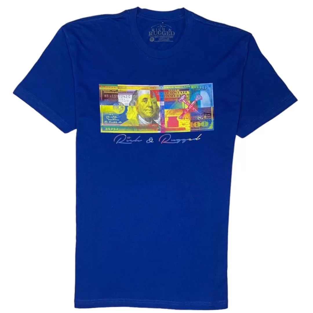 Rich & Rugged Color Money T Shirt (Royal) - RRCMOROYAL