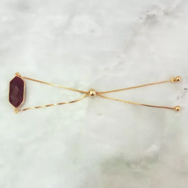 Ruby Jeweled Bracelet