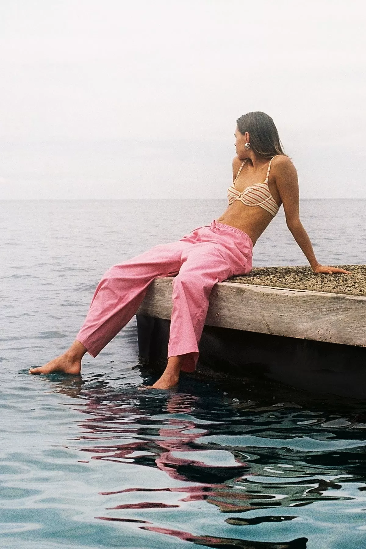 Sea Pink Cotton Pant