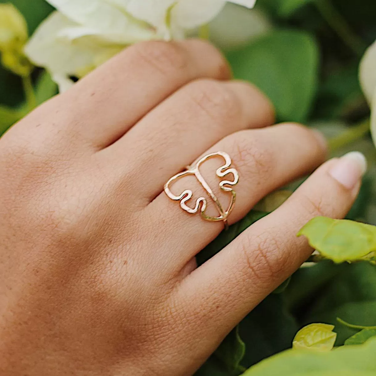 Set (Thin) - Monstera and  Stacking Rings