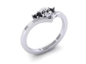 Skull "V" Shape Ring-UDINC0436