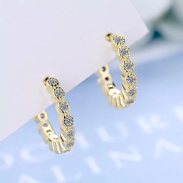 Small Hoop Needle Earrings