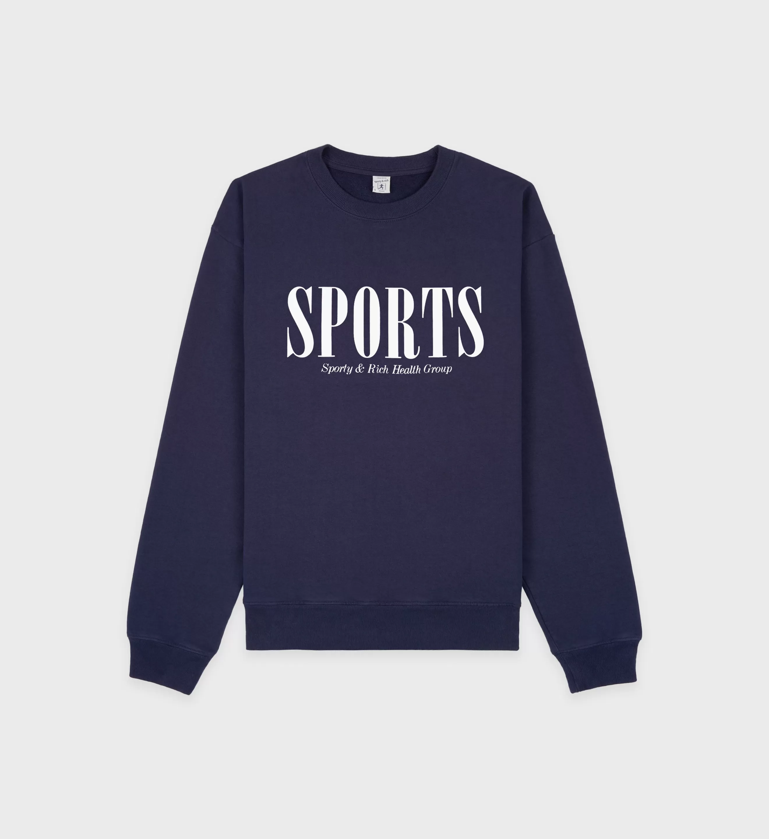 Sports Crewneck - Navy/White