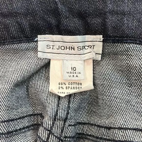 StJohnDark Denim Straight Leg Jeans