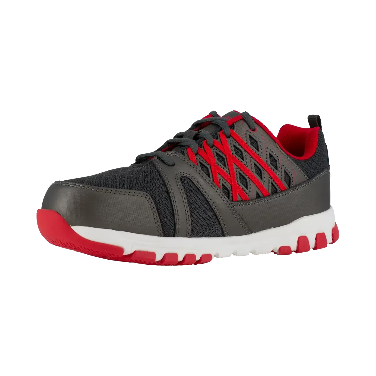 Sublite Steel-Toe Athletic Work Shoe Black/Red