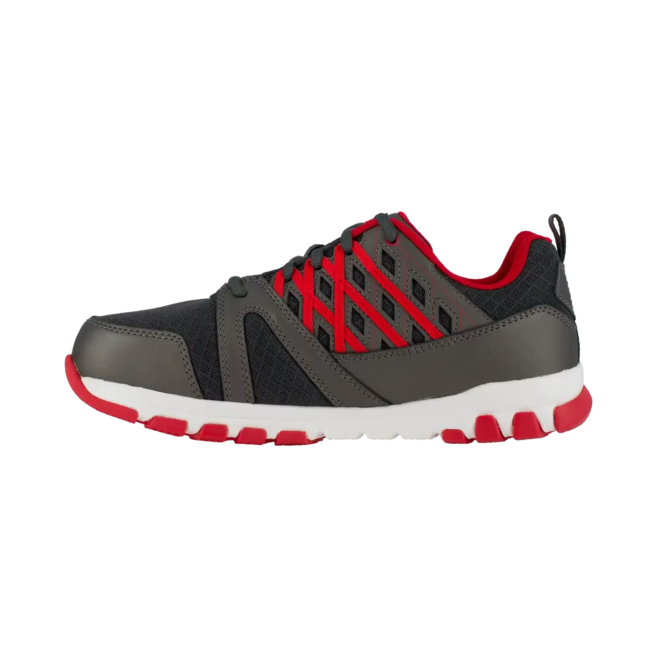 Sublite Steel-Toe Athletic Work Shoe Black/Red