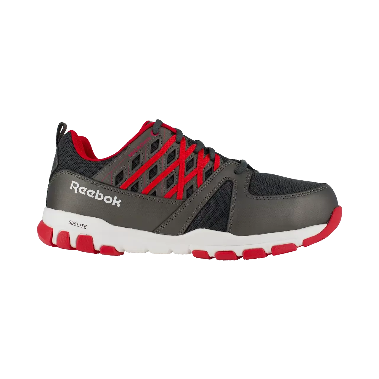 Sublite Steel-Toe Athletic Work Shoe Black/Red