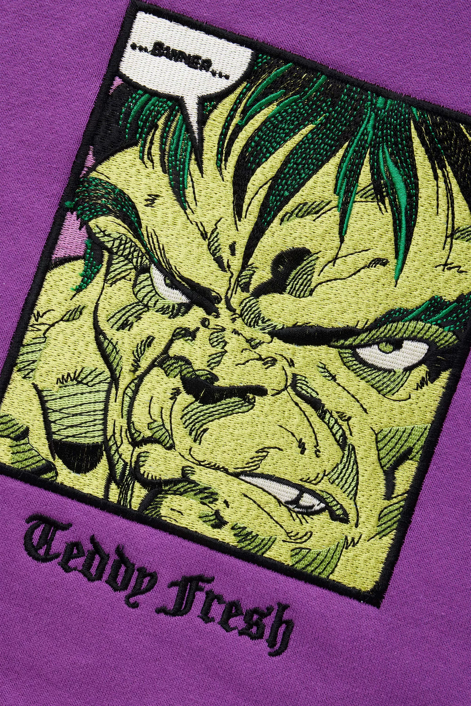 TF x Marvel Detailed Embroidery Hulk Hoodie