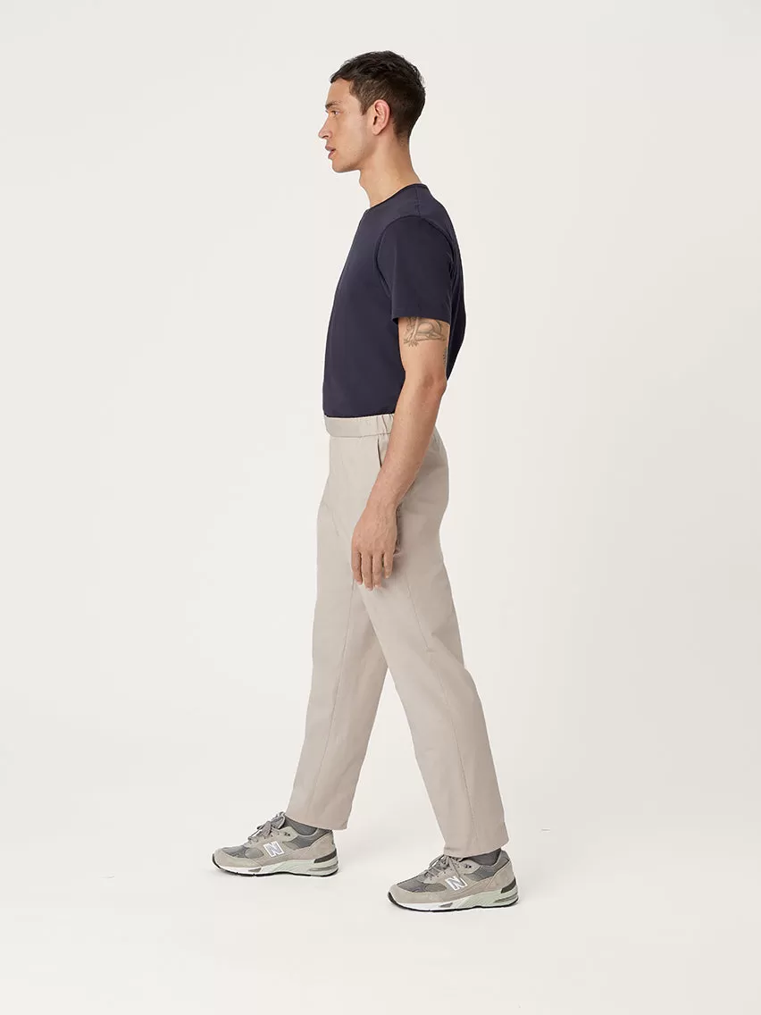 The 24 Trouser Relaxed Fit || Beige | Stretch Cotton