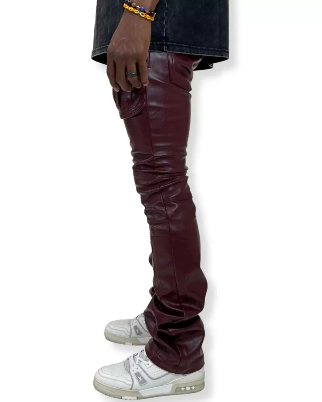 Vegan Leather Rider Pant