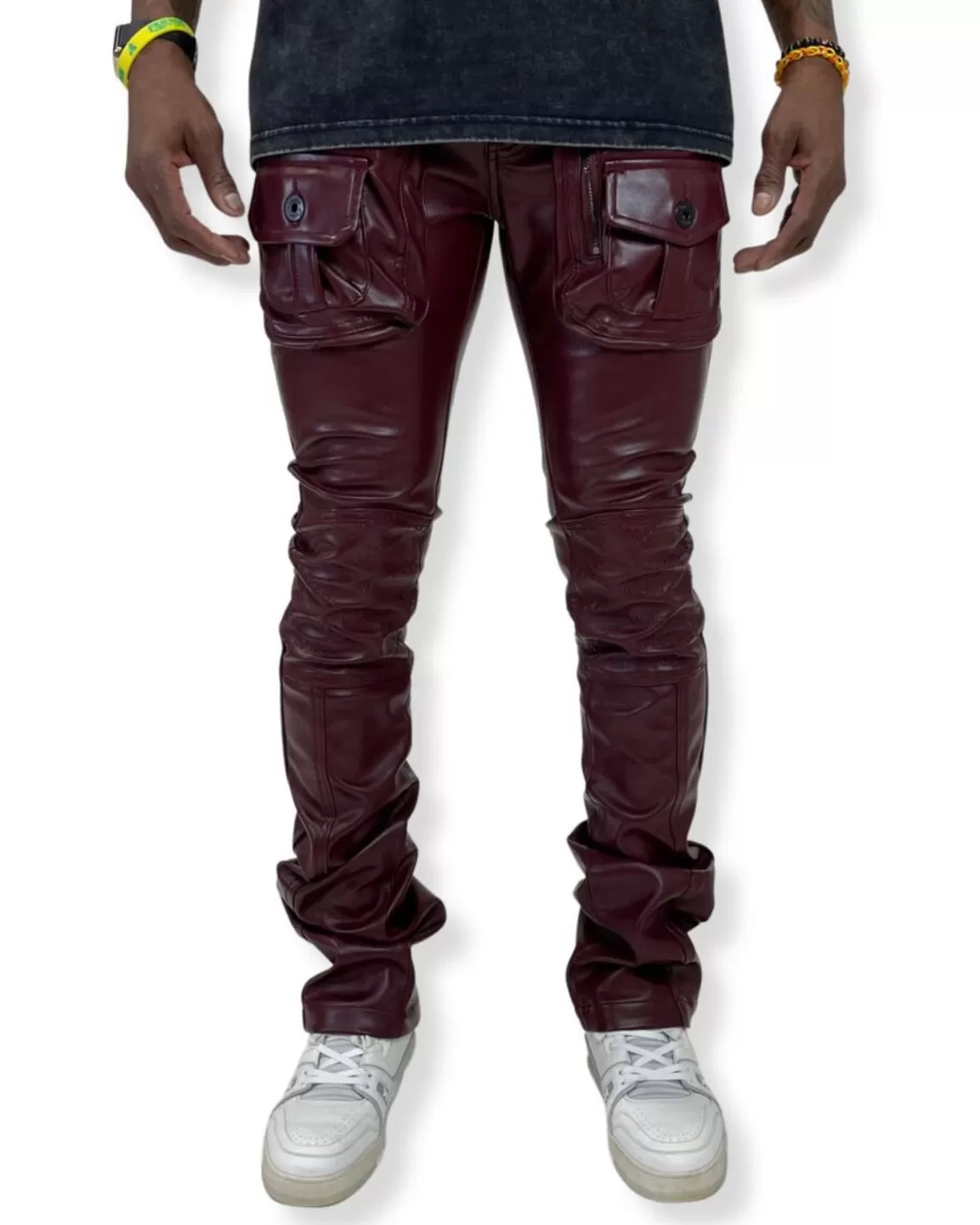 Vegan Leather Rider Pant