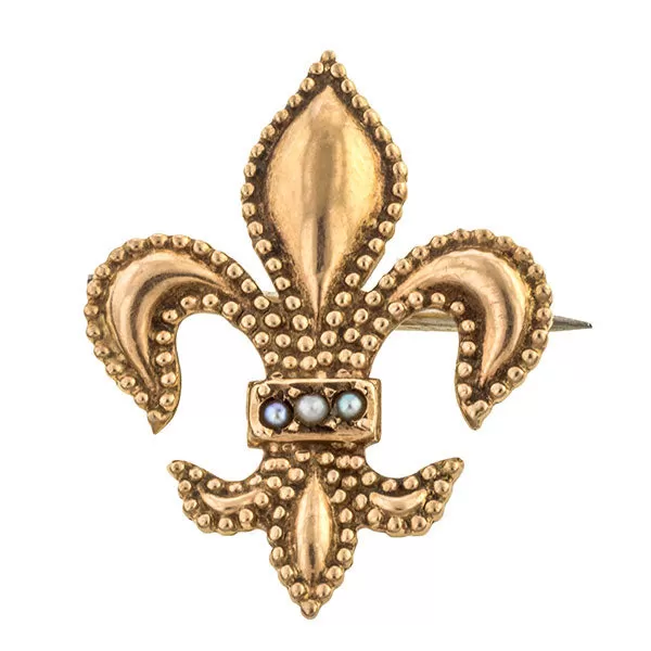 Vintage Fleur de Lis Pin