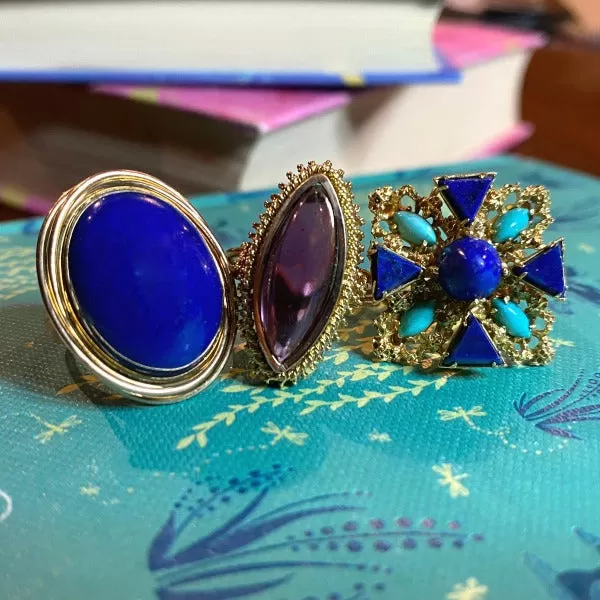 Vintage Turquoise & Lapis Ring