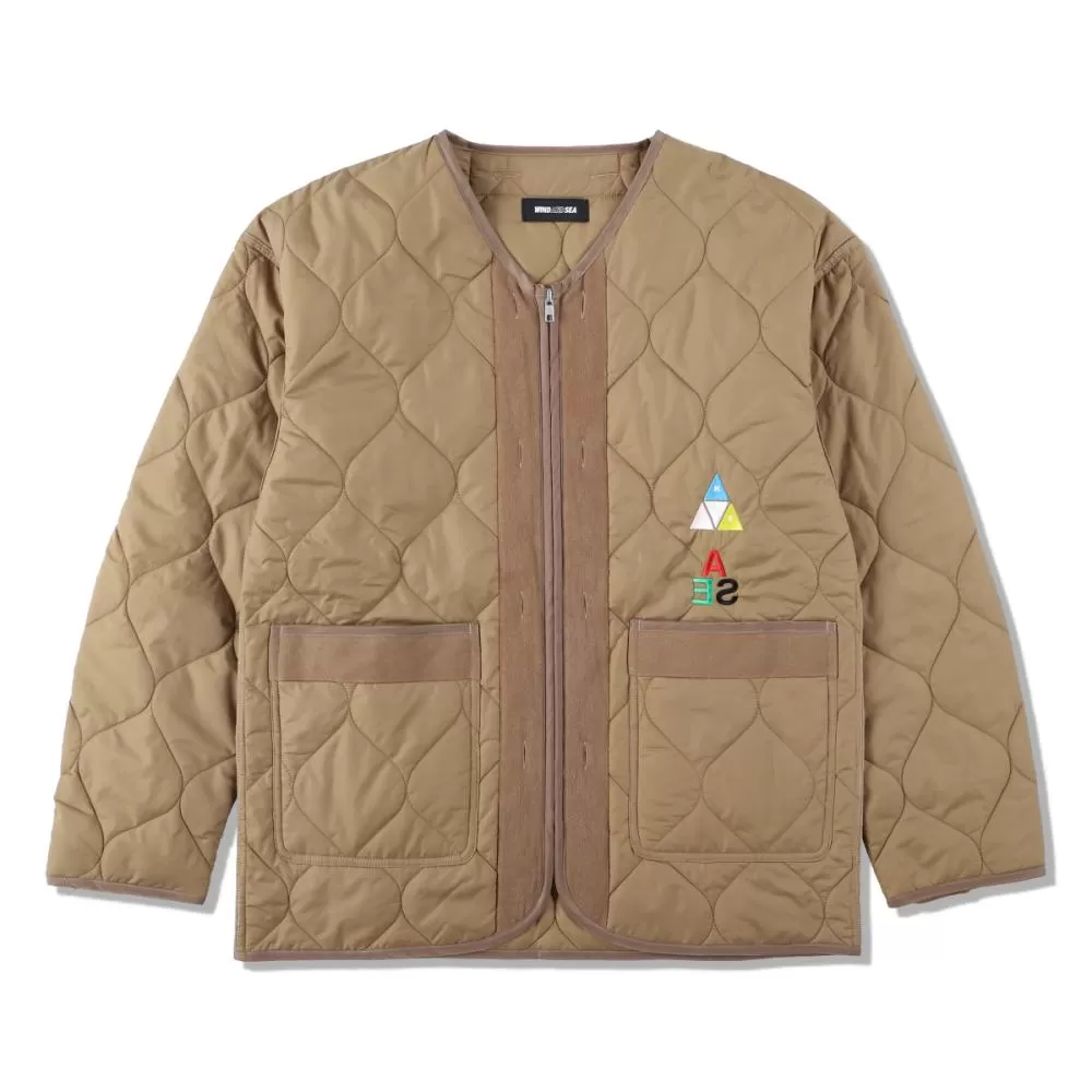 WIND AND SEA HUF × WDS QUILTED LINER JACKET-BROWN