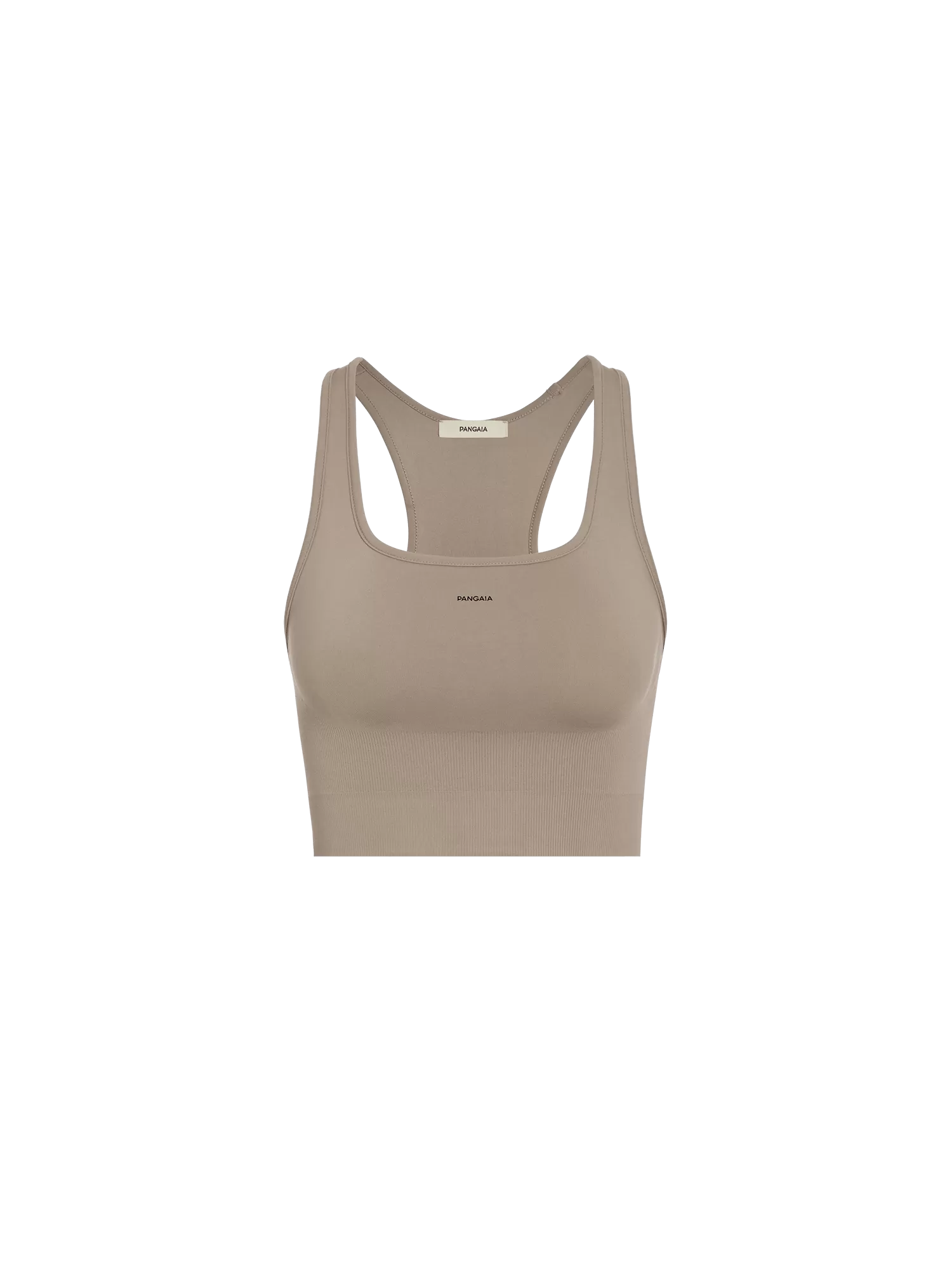 Women's Plant-Stretch Compressive Sports Bra—taupe