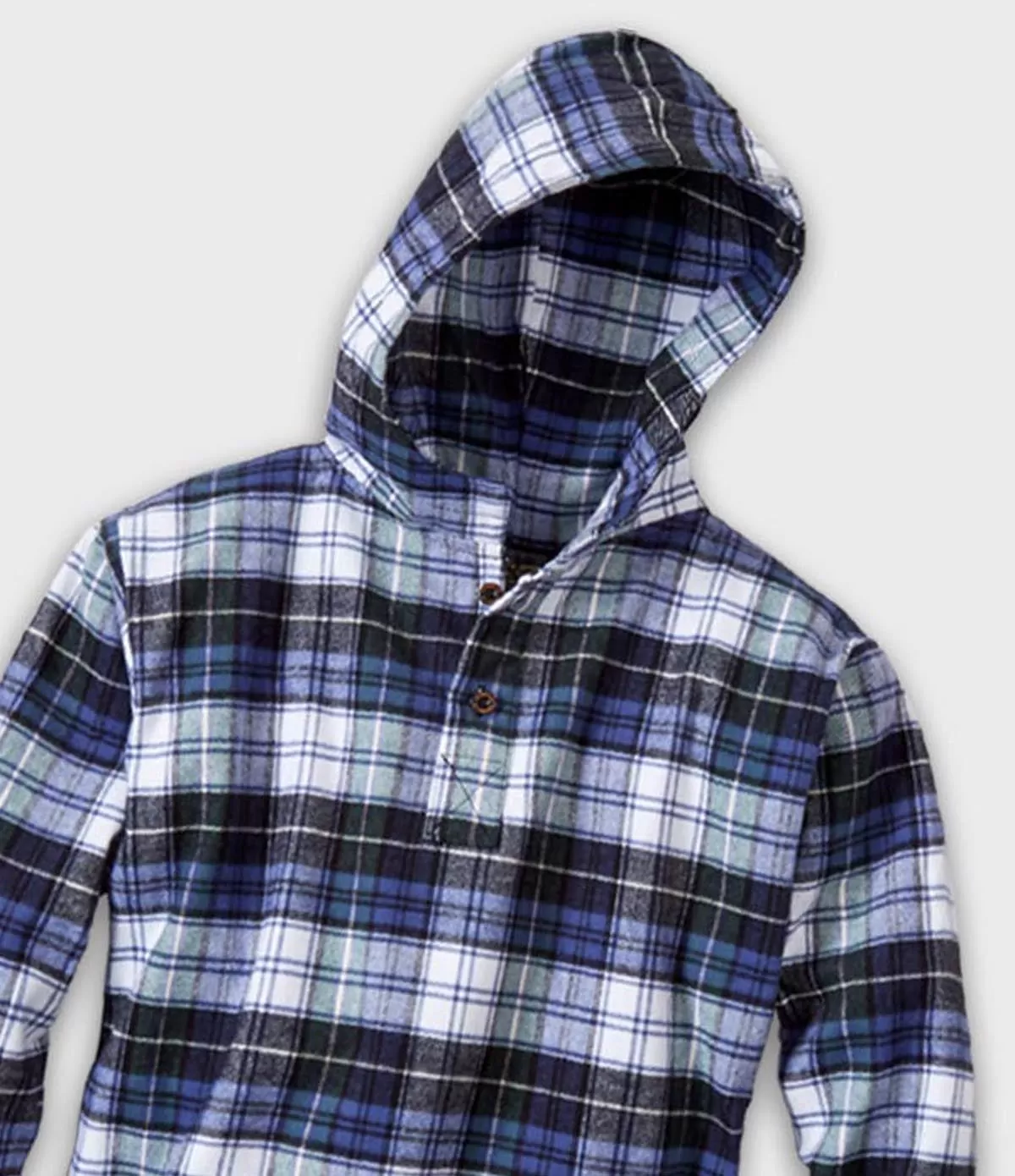 Youth Hooded Flannel Pullover